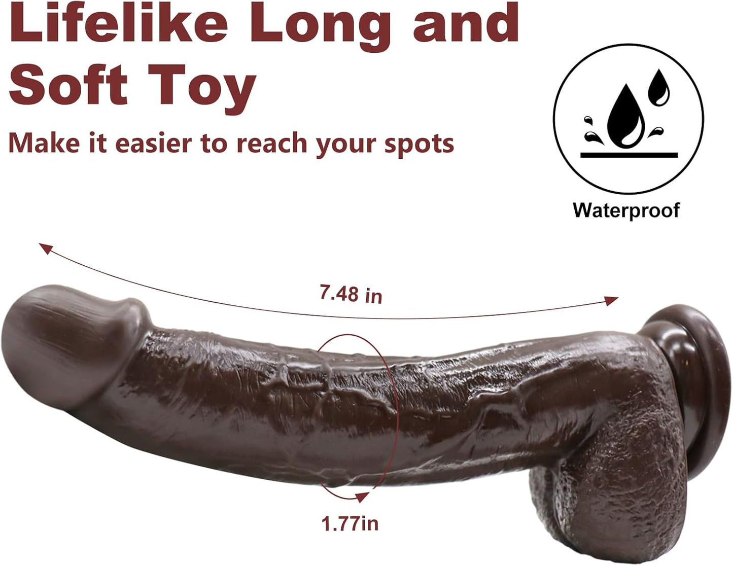 Dildo de ébano TrueThrust Real Feel