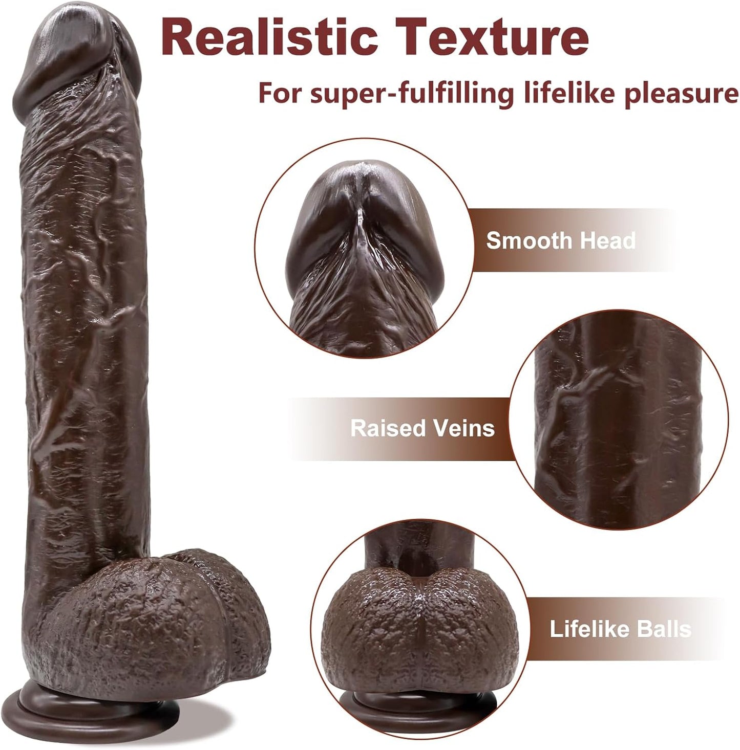 Dildo de ébano TrueThrust Real Feel