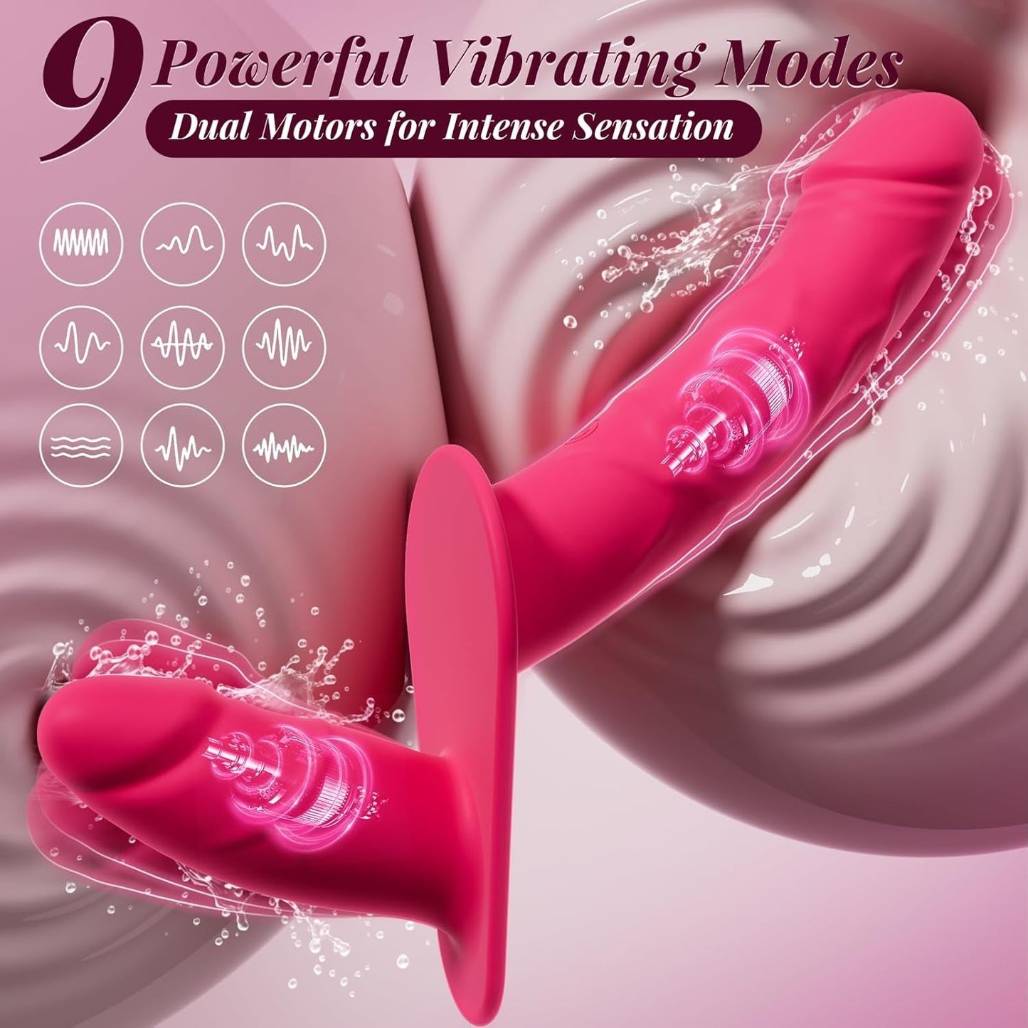 TwinPlay App-Control Vibrating Double Strap-On Dildo