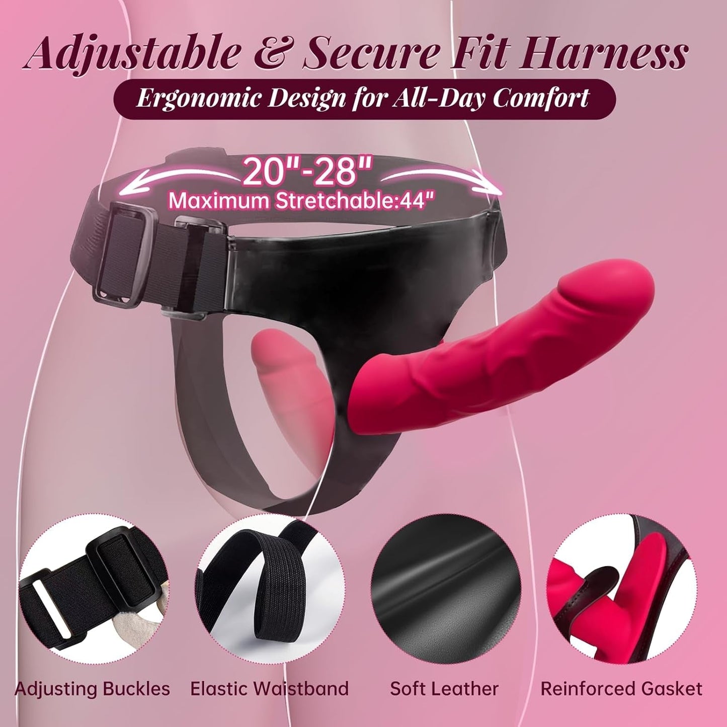 TwinPlay App-Control Vibrating Double Strap-On Dildo