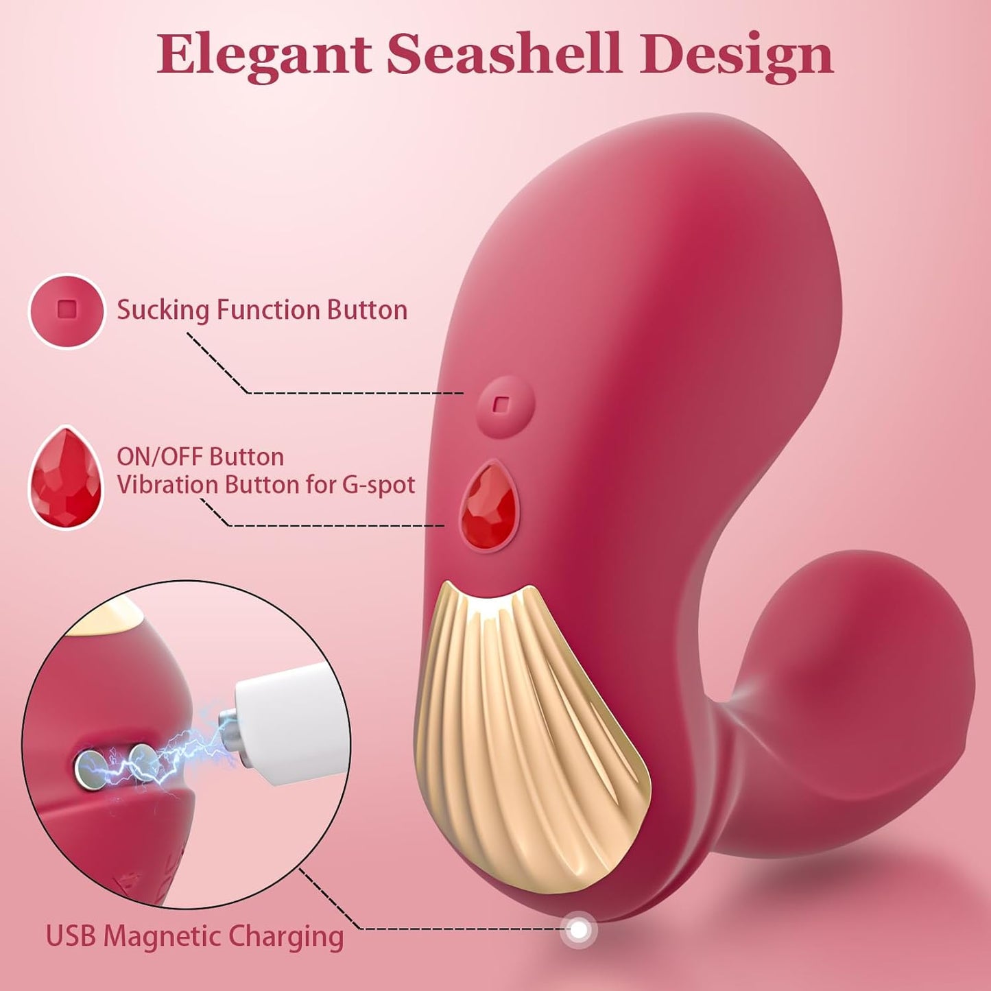 Vibrador de doble succión y punto G TwinThrust