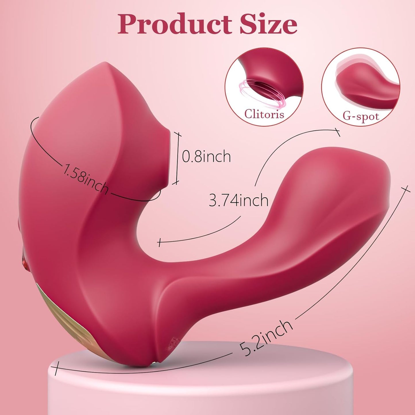 Vibrador de doble succión y punto G TwinThrust