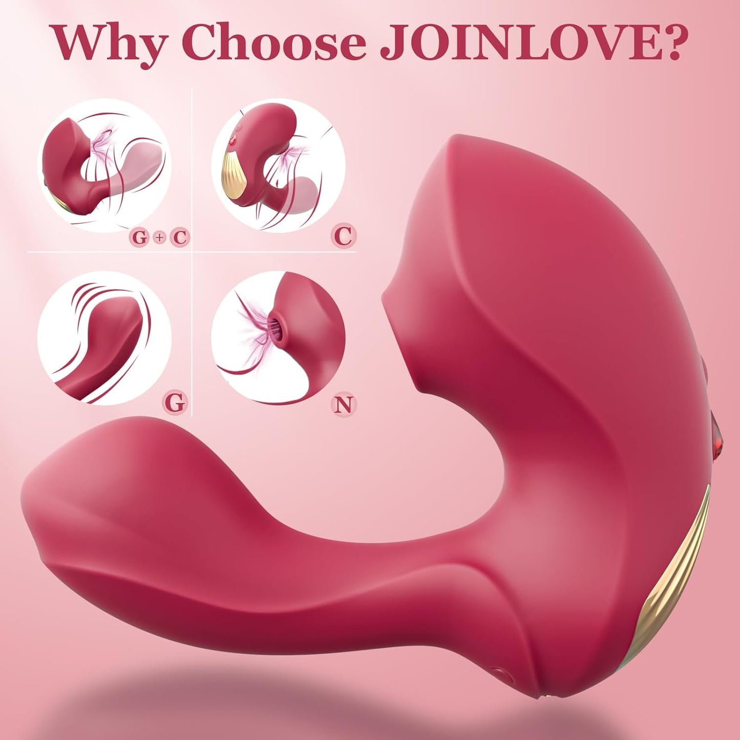 Vibrador de doble succión y punto G TwinThrust