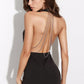 Basic Low Cut Black Dress