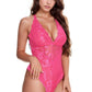 Lacy V-Cut Teddy