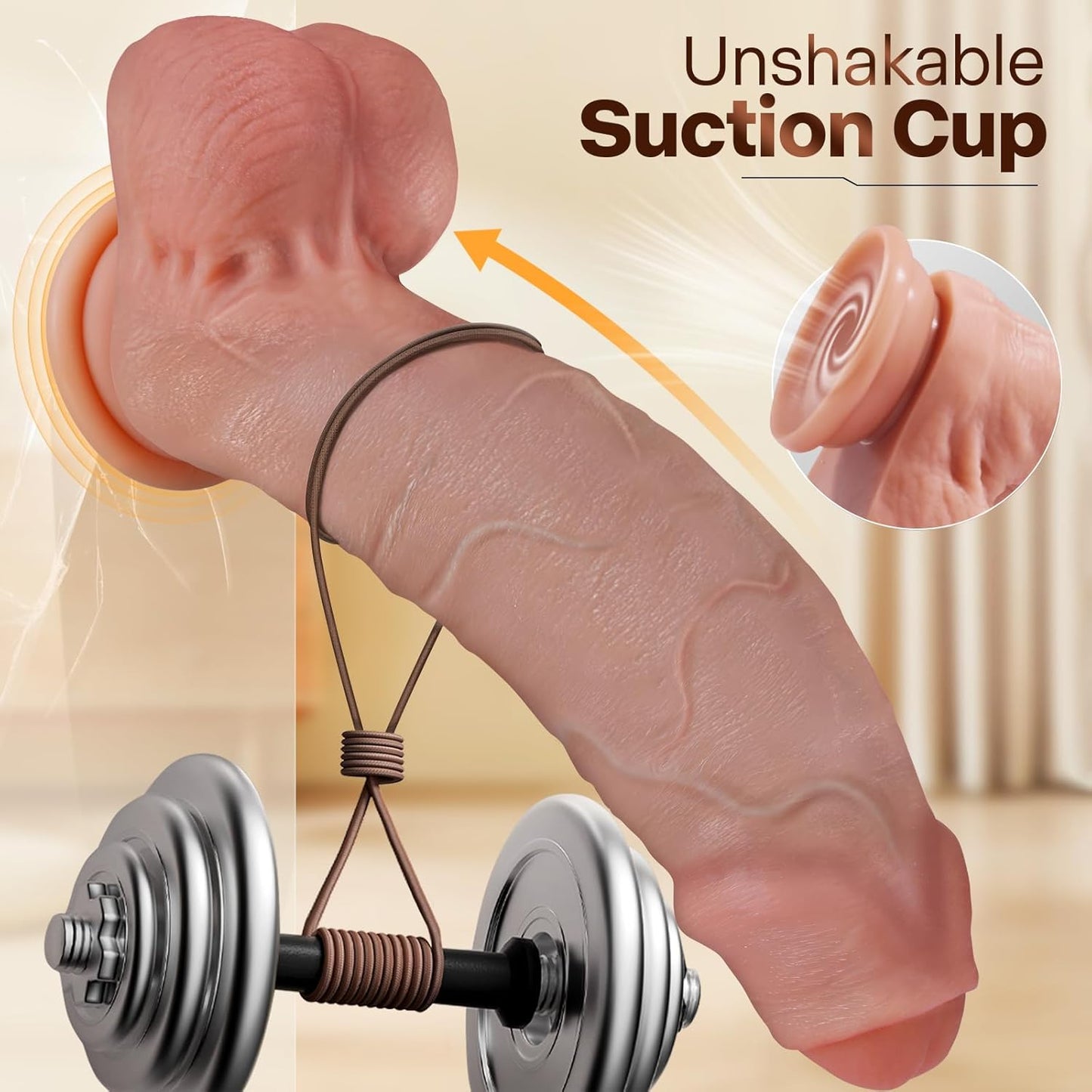 Dildo realista UncutKing XL con prepucio