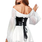 Plus Size Black Vinyl Waist Cincher