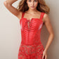 Leather and Lace Up Lingerie Corset Dress