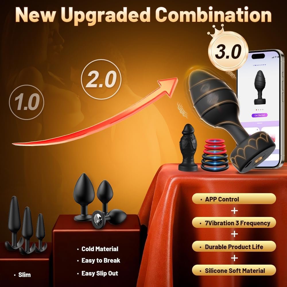 Vanguard Couples Anal Plug & Cock Ring Set