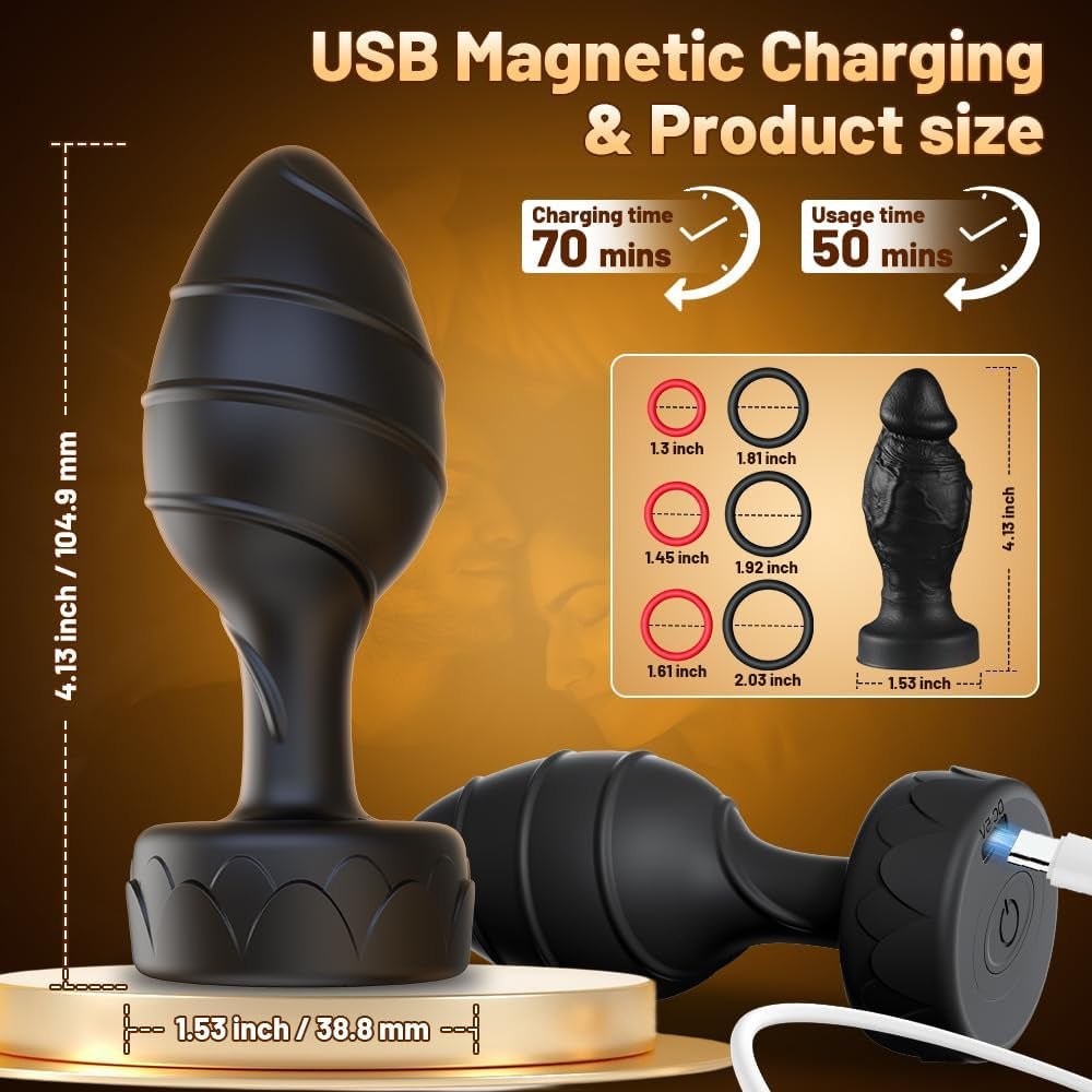 Vanguard Couples Anal Plug & Cock Ring Set