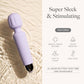 VelvaVibe Vibrador de varita silencioso para clítoris