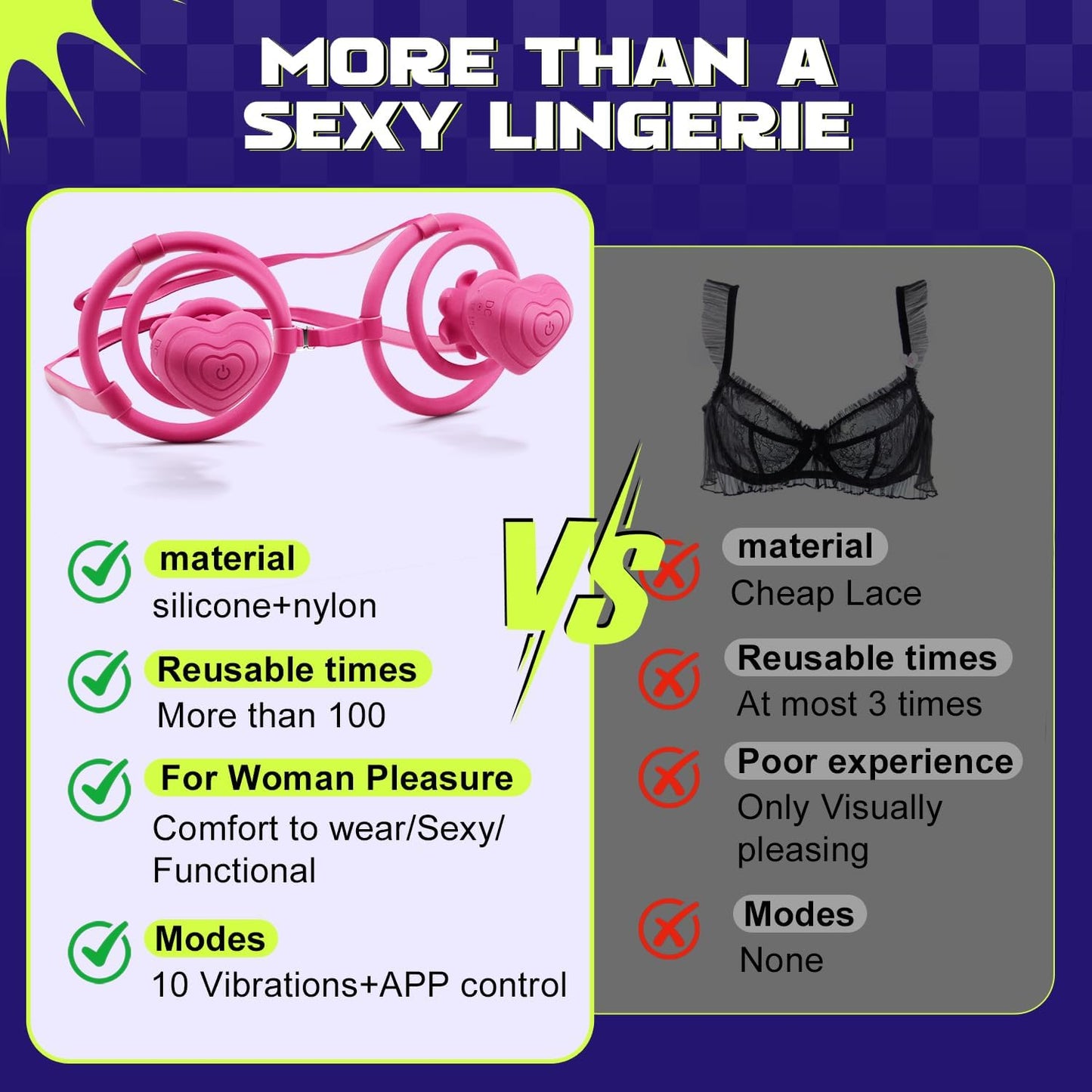 VelvetBikini Vibrador de pezones de manos libres