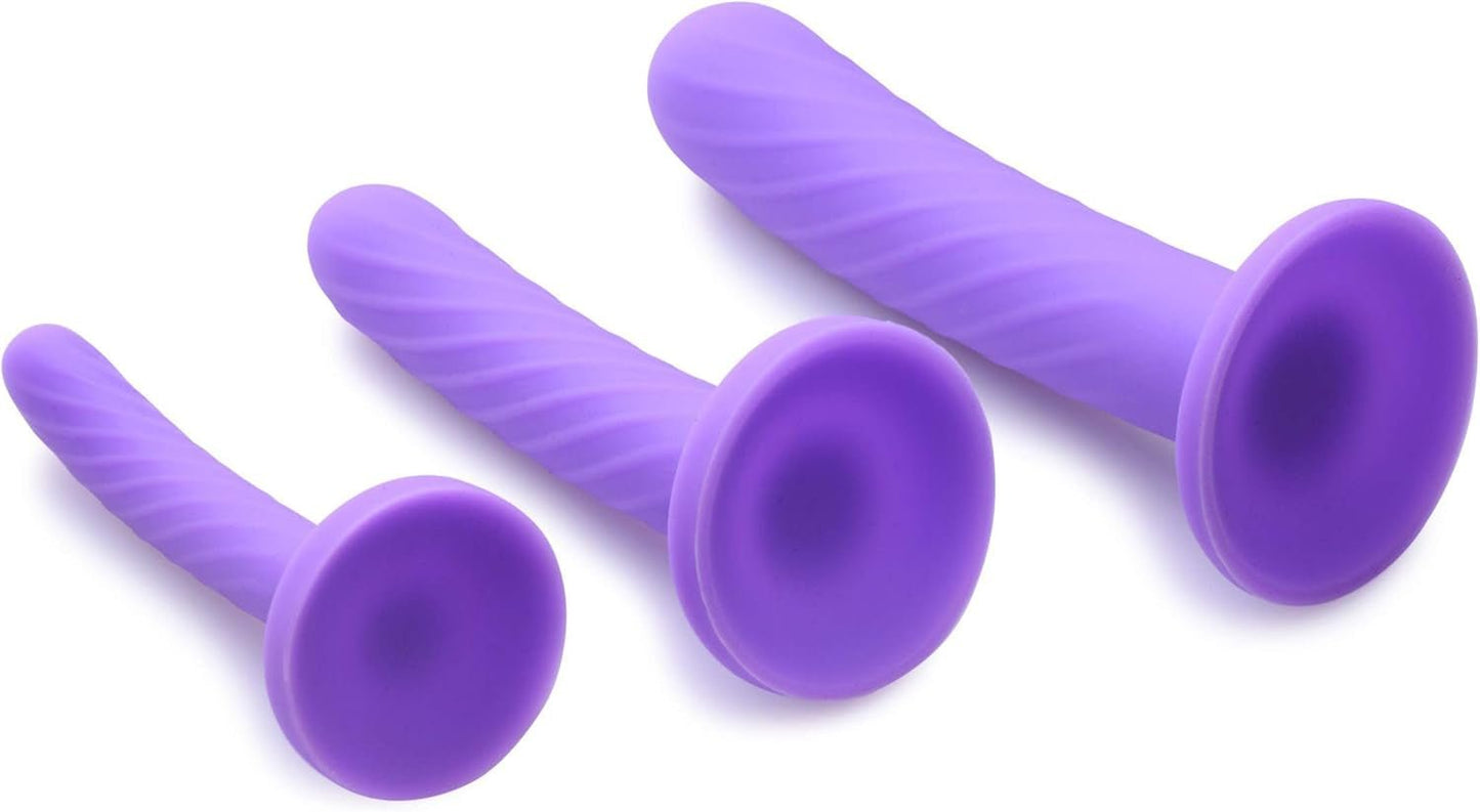 Set de dildos de silicona VelvetCurve de 3 piezas