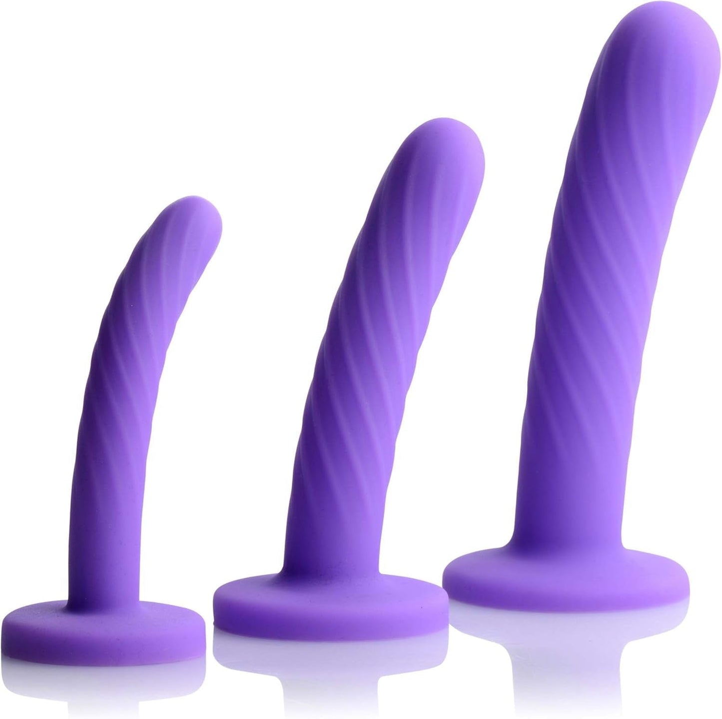 Set de dildos de silicona VelvetCurve de 3 piezas