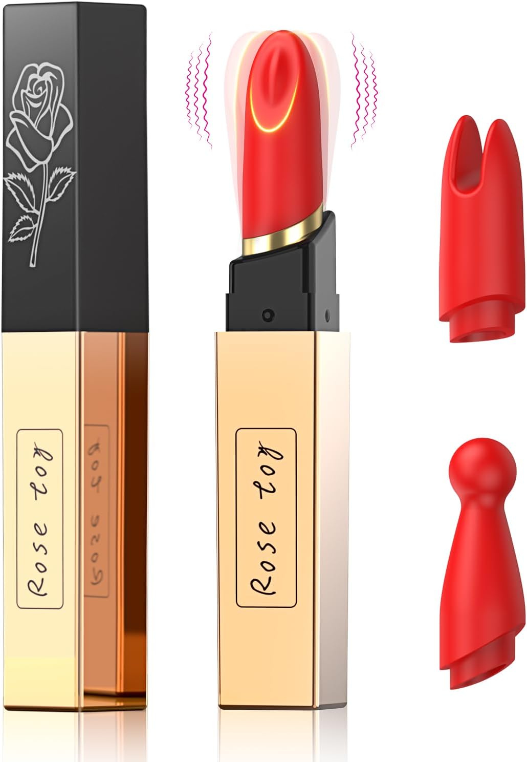 Vibrador bala de pintalabios 3 en 1 VelvetKiss