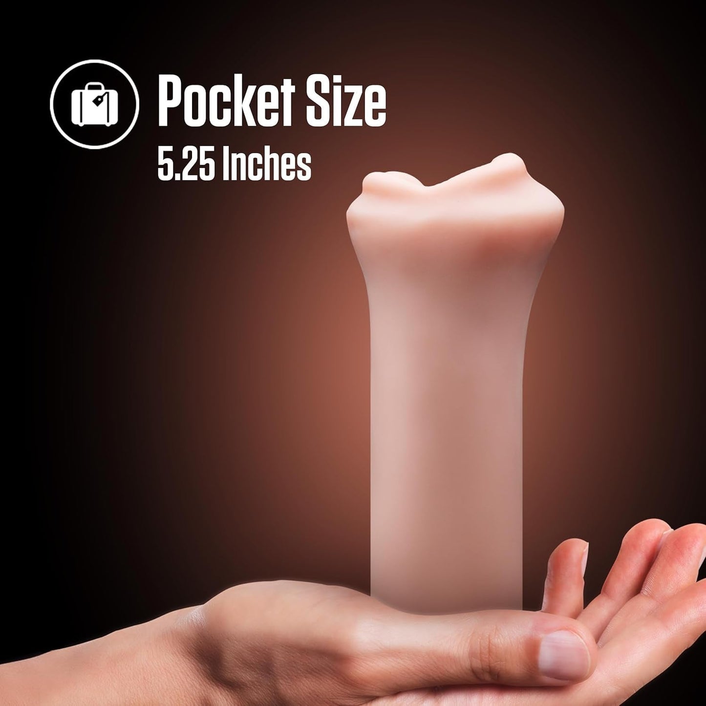 VelvetMouth Vagina de bolsillo realista con textura de boca para masturbación