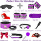 Kit BDSM de 36 piezas VelvetObedience – Edición Morada