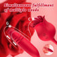 VelvetPetal Rose Licking Dual-Ended G-Spot Vibrator