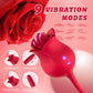 VelvetPetal Rose Licking Dual-Ended G-Spot Vibrator