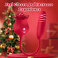 VelvetPetal Rose Licking Dual-Ended G-Spot Vibrator