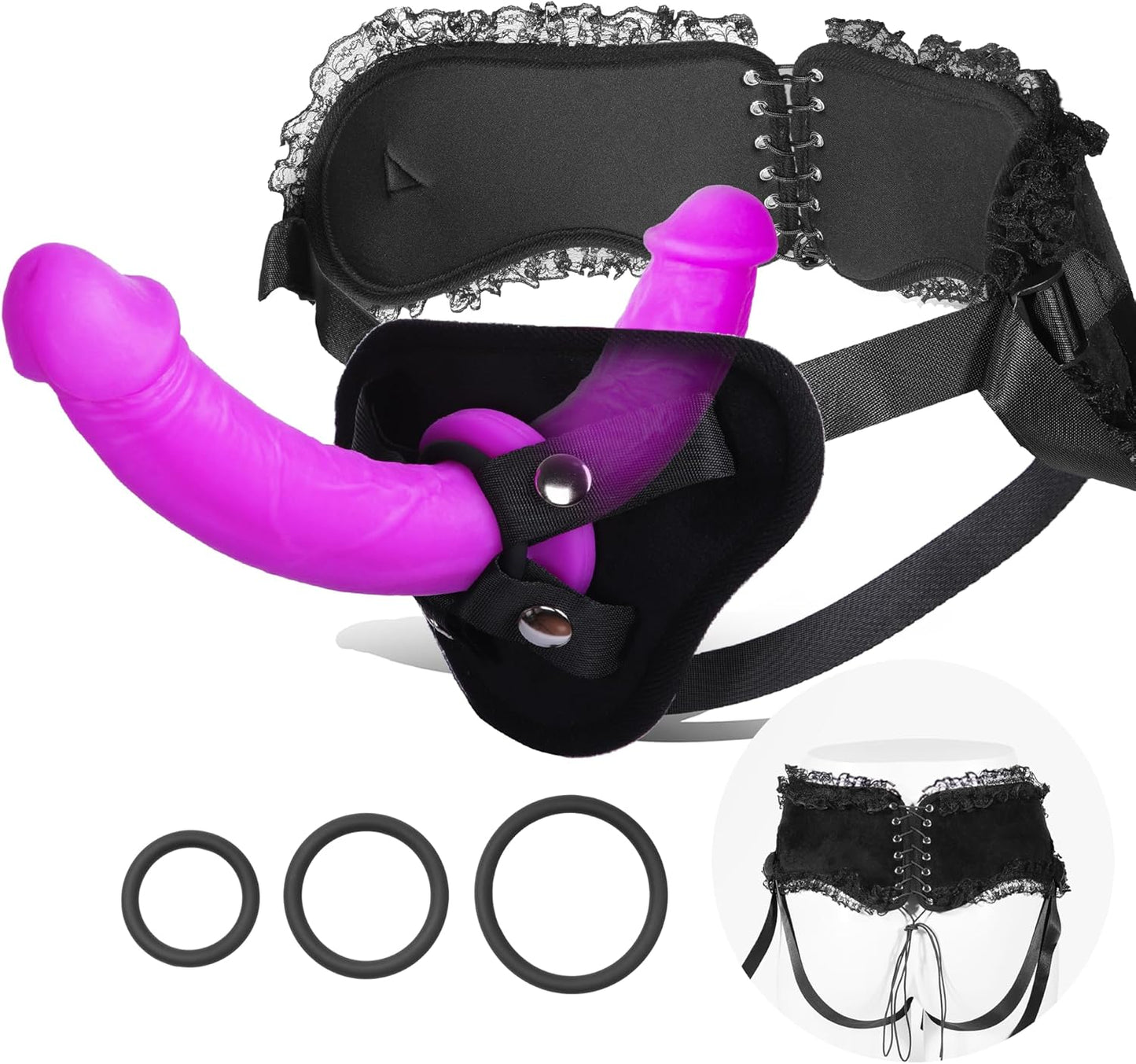 Arnés doble de dildo VelvetStrap