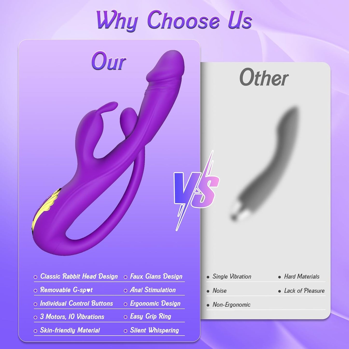 Vibrador de conejo 3 en 1 VelvetThrive