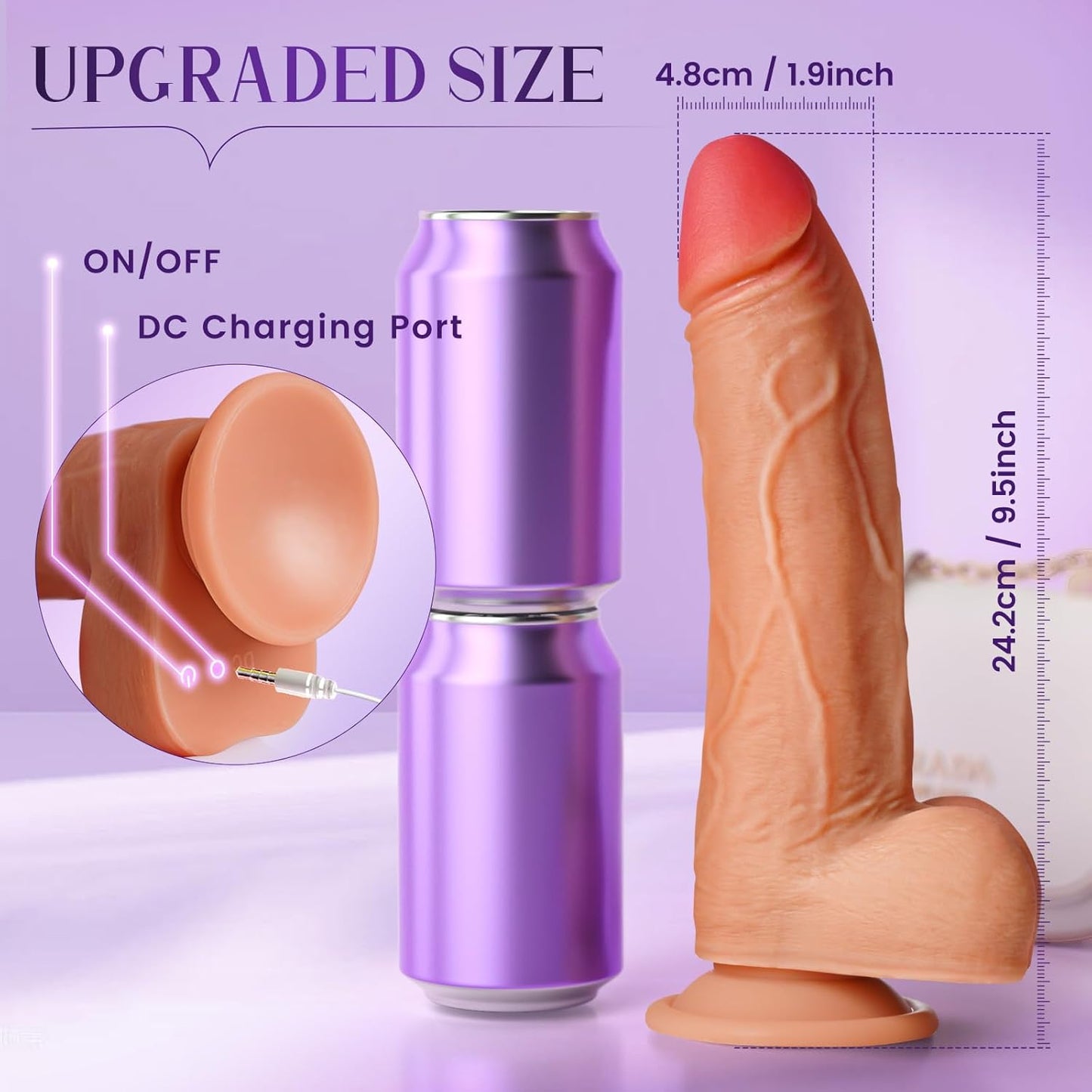 VersaVibe App-Controlled Thrusting Dildo