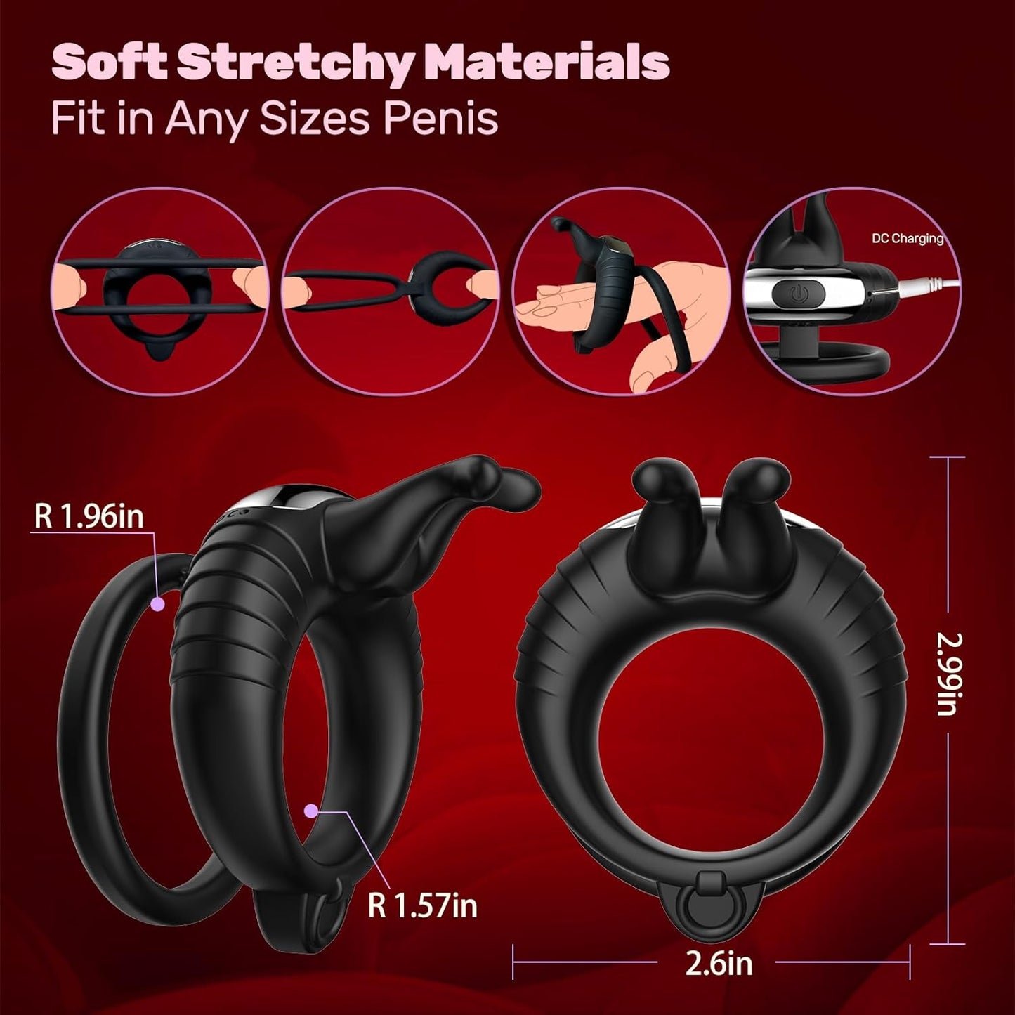 VibeDuo Anillo Vibrador a Distancia para Pene