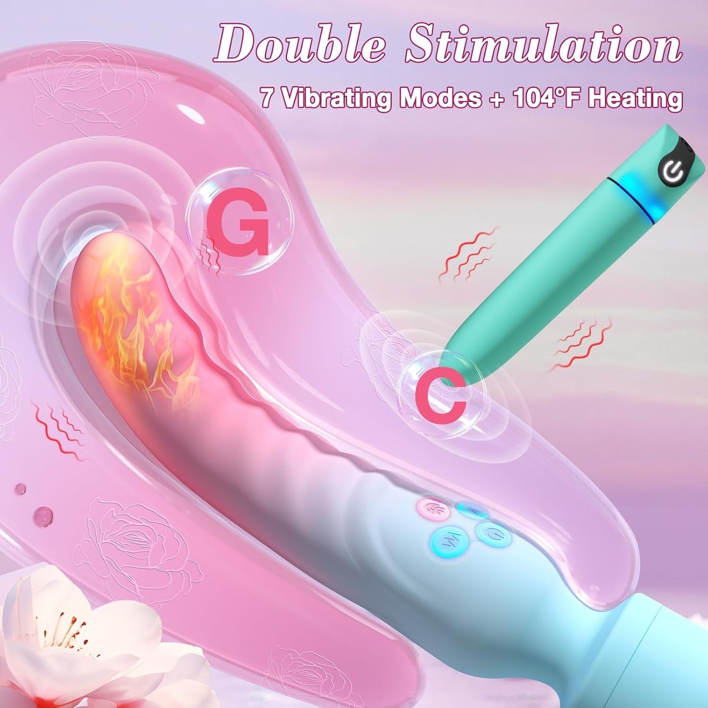 Ensemble de vibromasseurs VibeDuo baguette et mini-bâtonnet