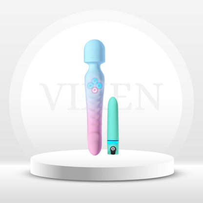 Ensemble de vibromasseurs VibeDuo baguette et mini-bâtonnet