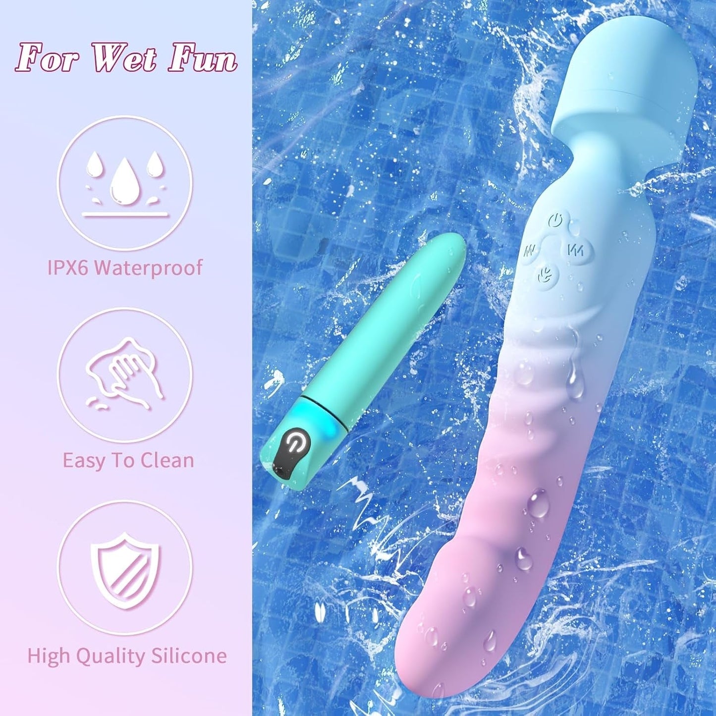 Ensemble de vibromasseurs VibeDuo baguette et mini-bâtonnet