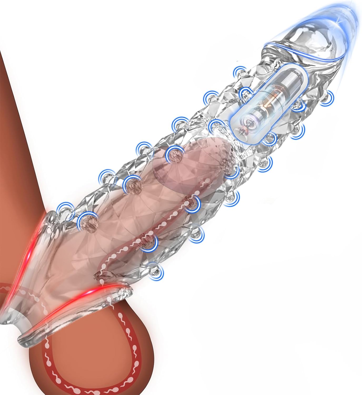 VibeFit Reusable Vibrating Penis Sleeve