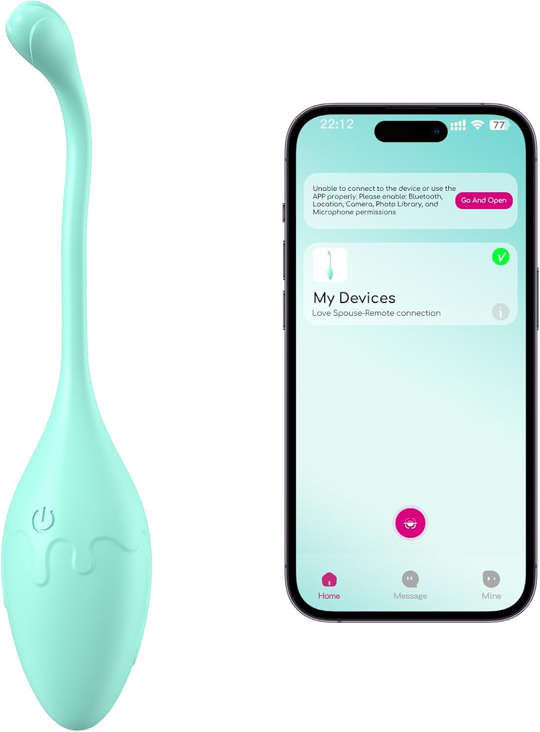 VibeKegel Entrenador controlado por aplicación