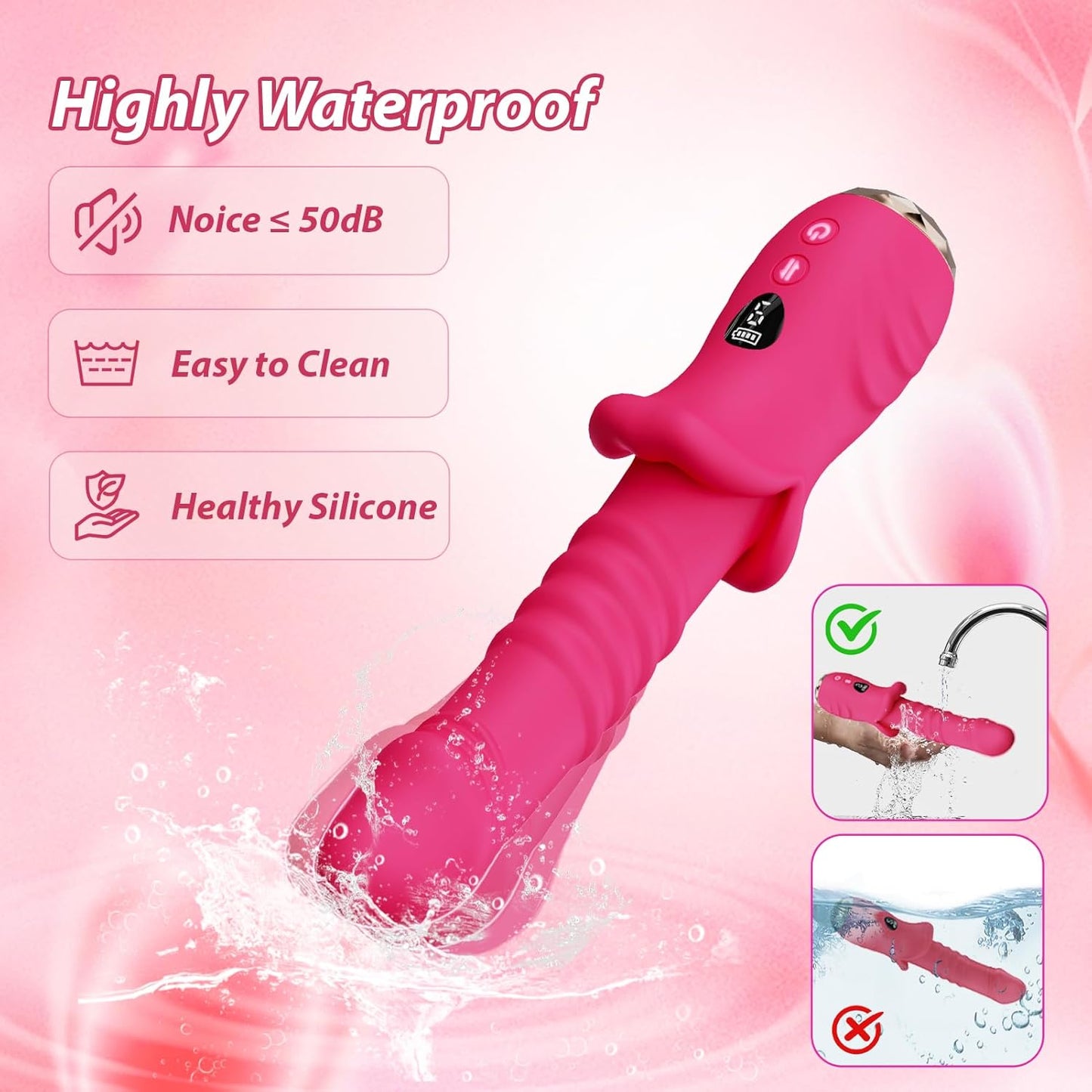 Vibrador de empuje de doble motor VibeLance
