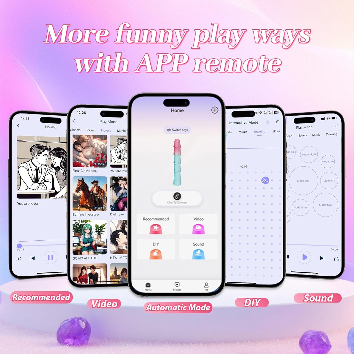 Juego de vibradores VibeTwin 2 en 1 de bala y varita de dildo