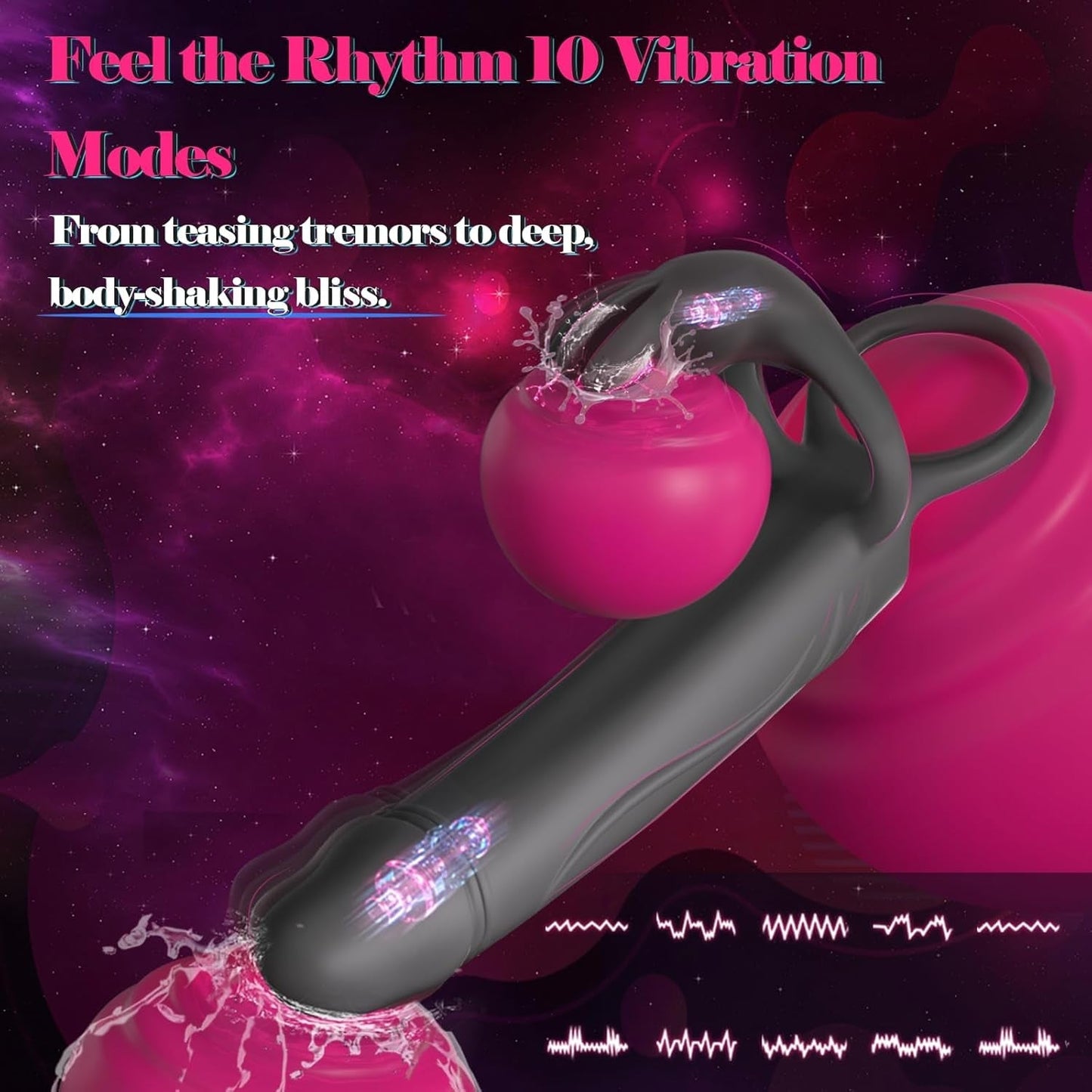 Anillo vibrador doble eje FusionRing para parejas