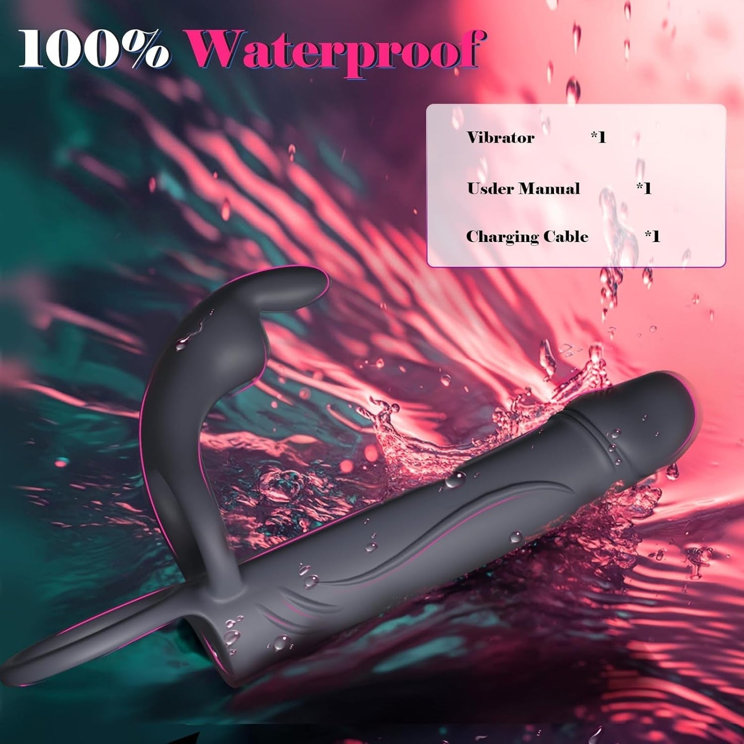 Anillo vibrador doble eje FusionRing para parejas