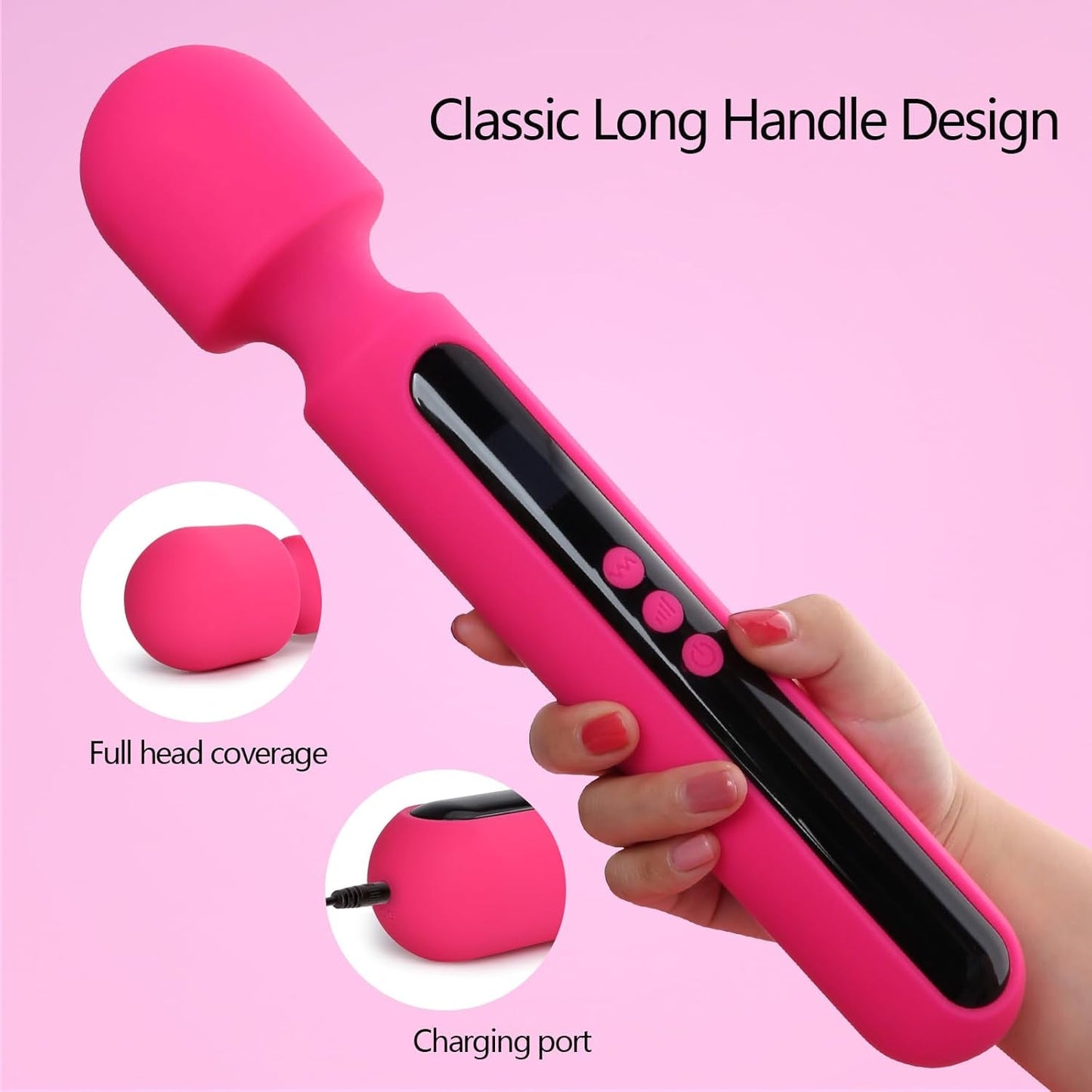 Vibrador de varita LCD VisionVibe