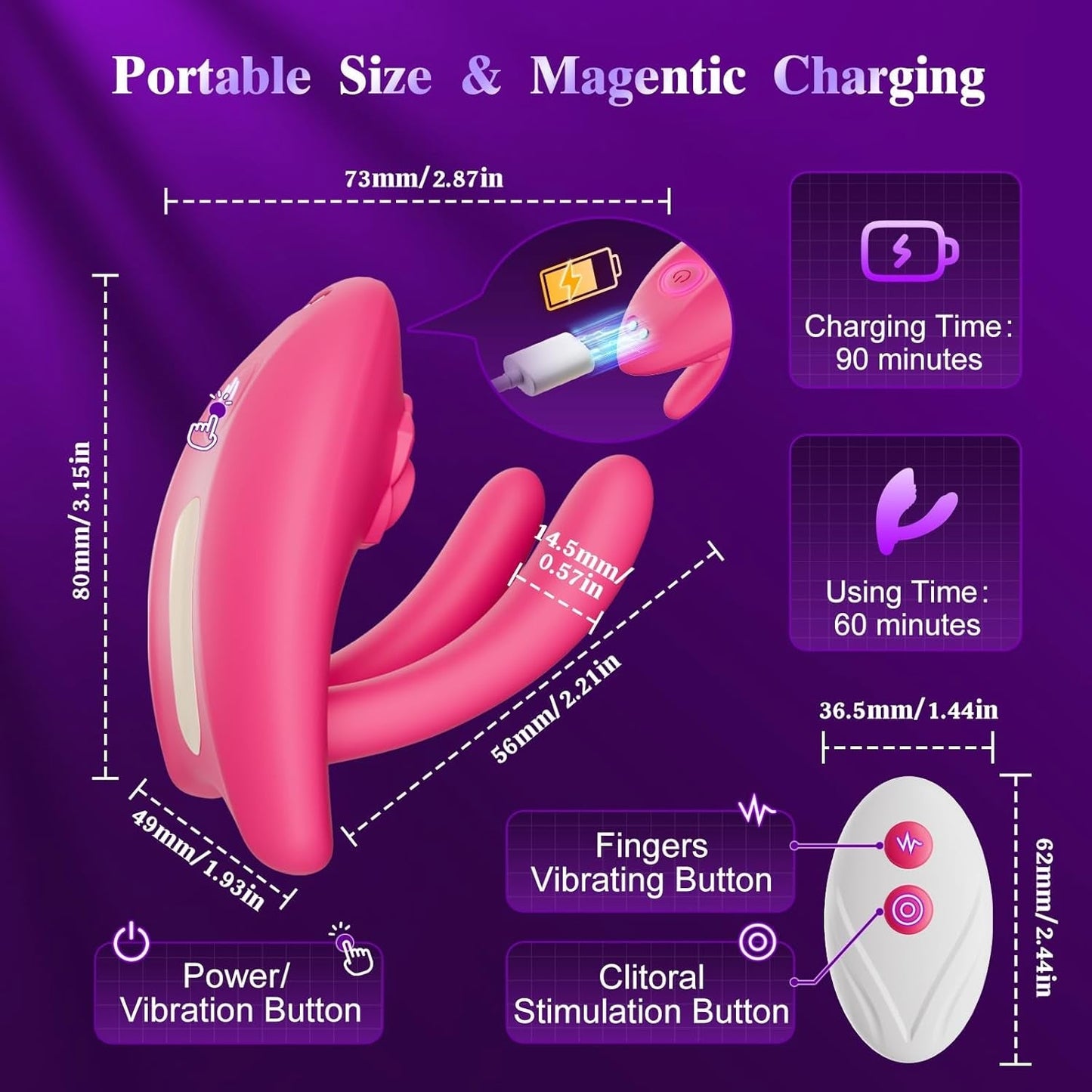 VixenBloom App & Remote Wearable Couples Panty Vibrator