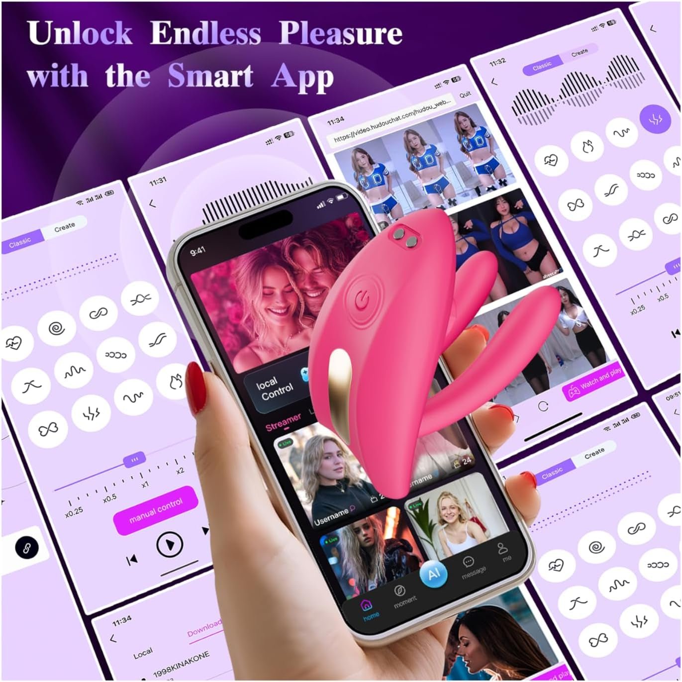 VixenBloom App & Remote Wearable Couples Panty Vibrator