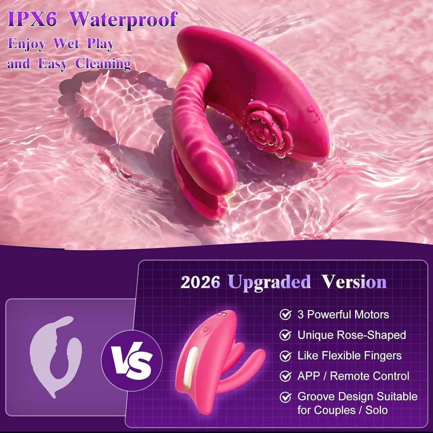 VixenBloom App & Remote Wearable Couples Panty Vibrator