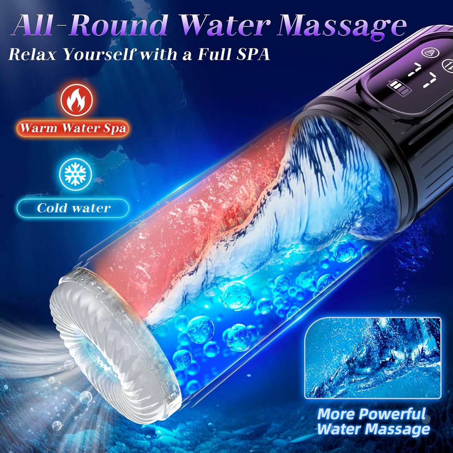 VixenCore Bomba de pene vibratoria 5 en 1 con función de embestida