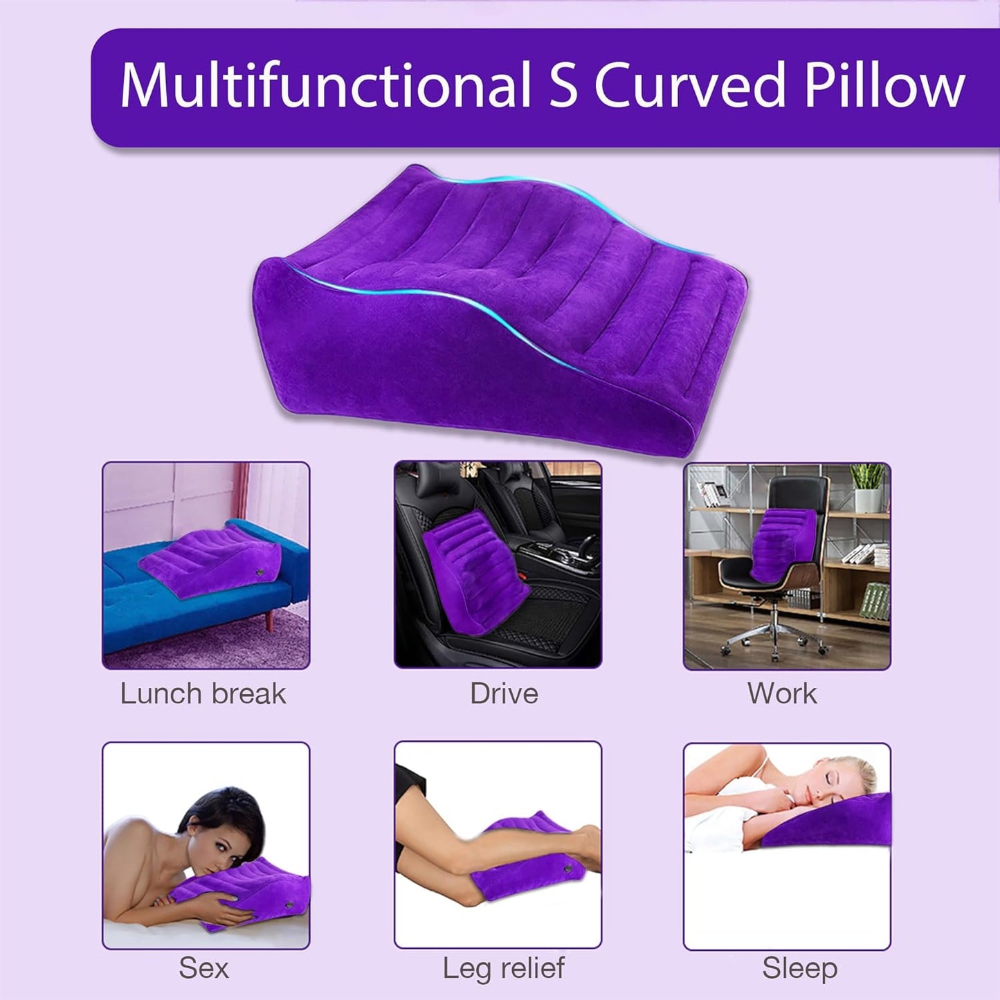 VixenCurve Oreiller Gonflable Sexuel