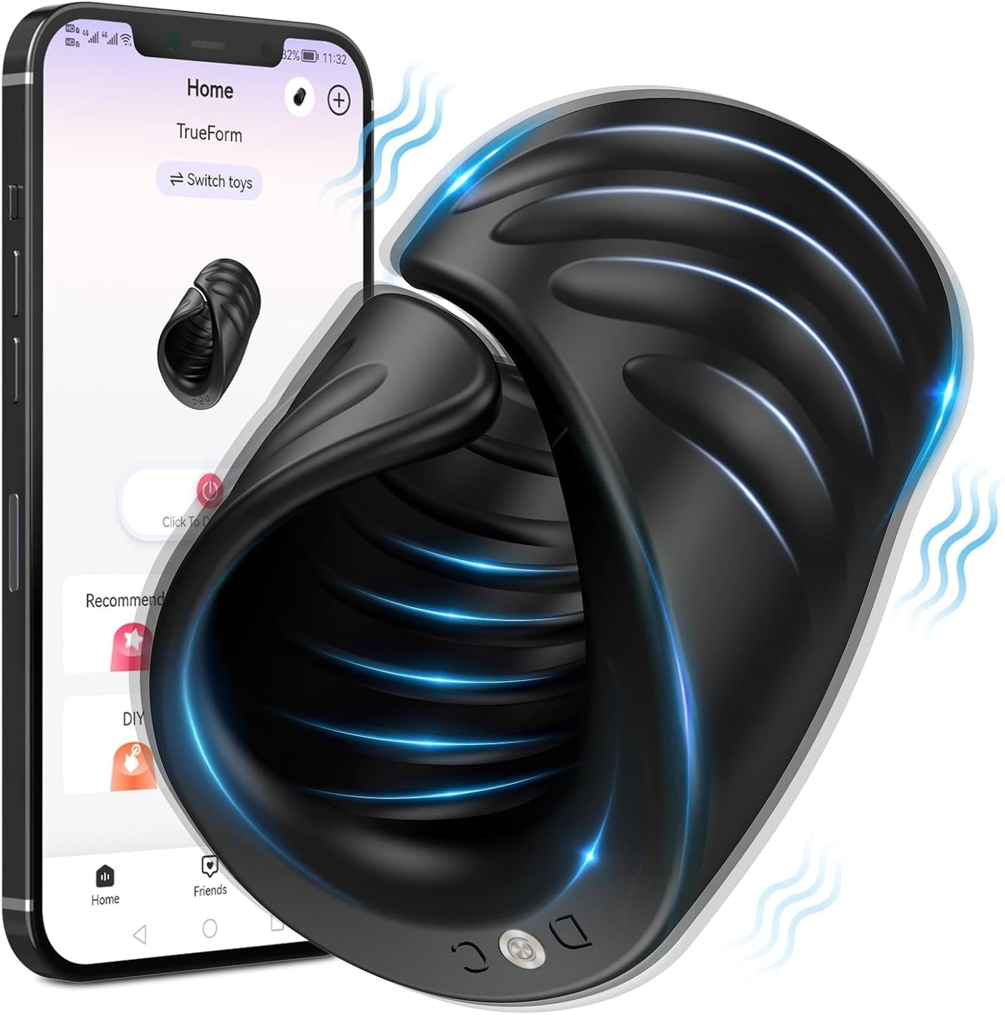 VixenGrip Flex App Masturbador Ajustable Masculino con Stroker