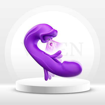 VixenNova AI Vibrador aleteador de succión punto G