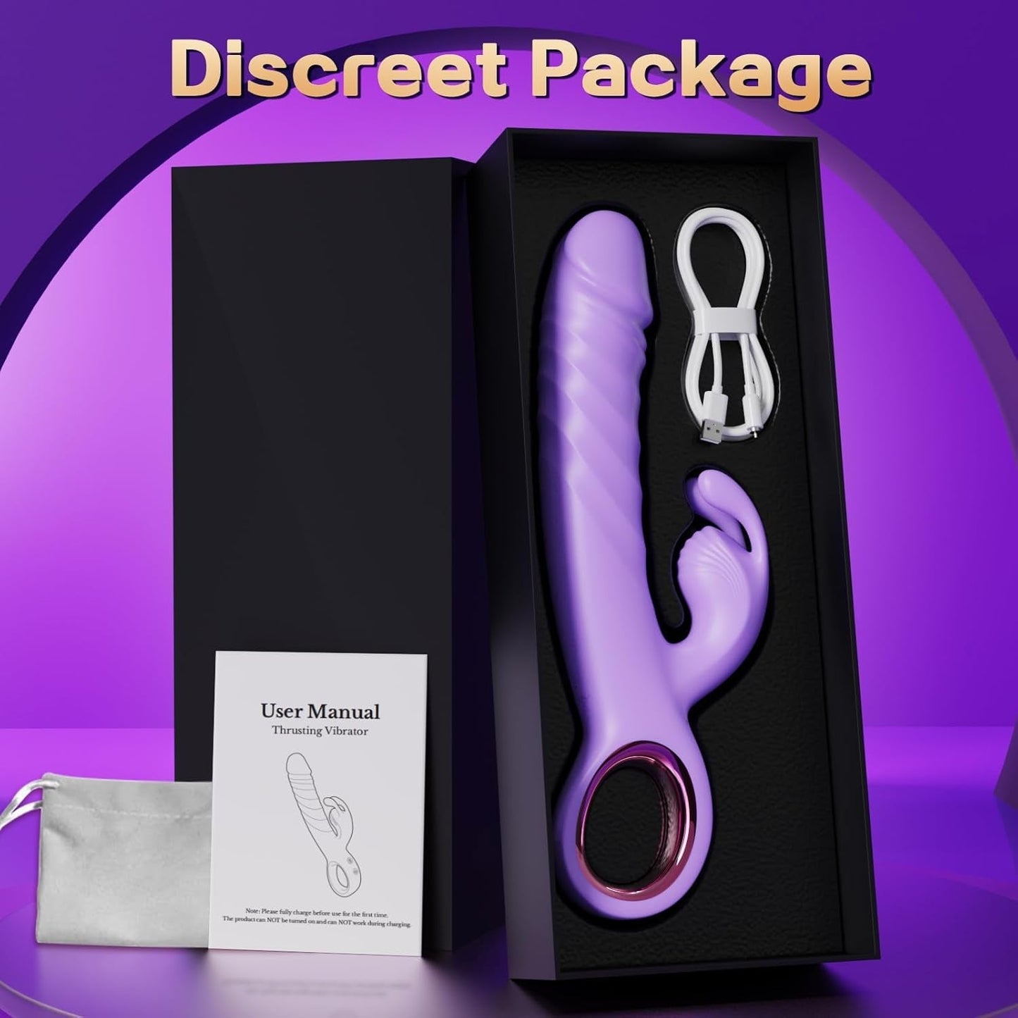 Vibrador Conejo de Empuje 3 en 1 VixenPulse