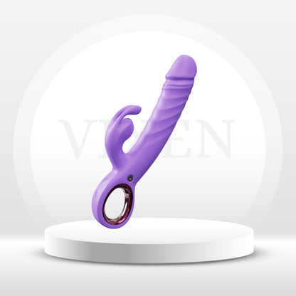 Vibrador Conejo de Empuje 3 en 1 VixenPulse