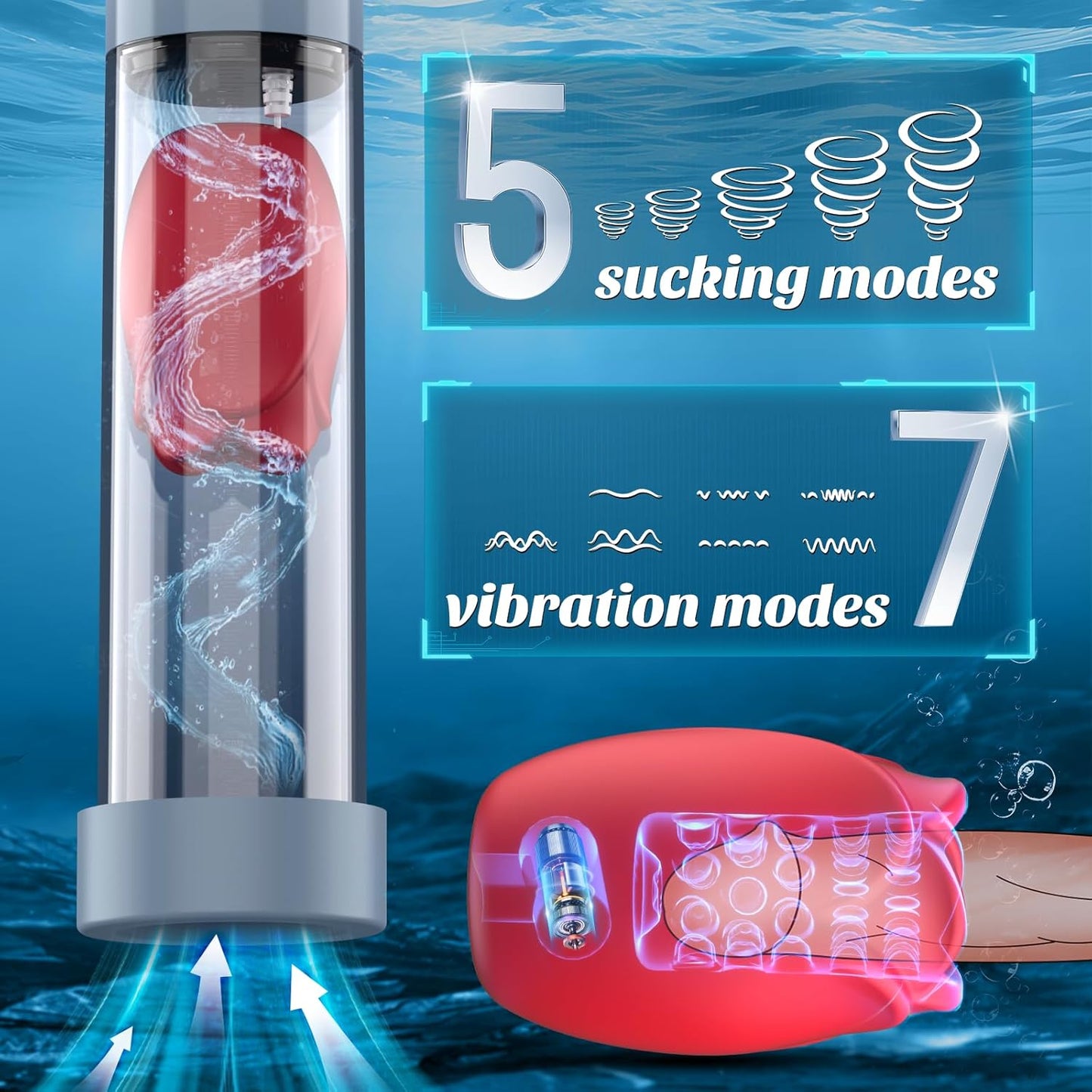 VixenRose 7X Vibe Bomba para pene