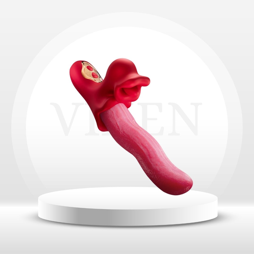 Vibrador de conejo inteligente para lengua VixenWave