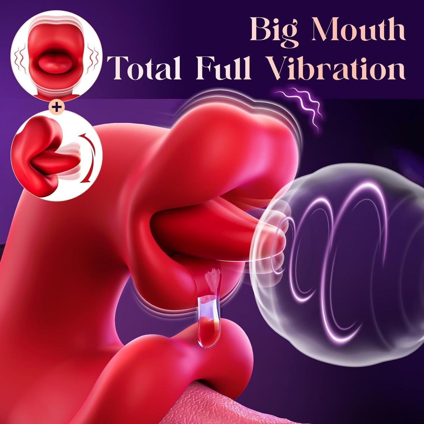 Vibrador de conejo inteligente para lengua VixenWave